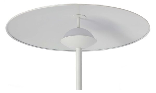 Бяла LED подова лампа с метален абажур (височина 140 cm) Lund – Candellux Lighting