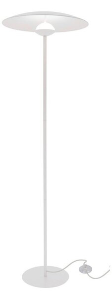 Бяла LED подова лампа с метален абажур (височина 140 cm) Lund – Candellux Lighting