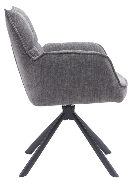 Сиви тапицирани трапезни столове в комплект 2 бр. Marilla – Unique Furniture