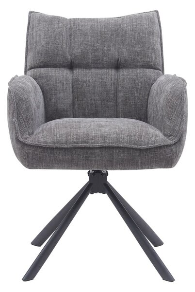 Сиви тапицирани трапезни столове в комплект 2 бр. Marilla – Unique Furniture