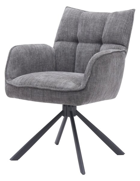 Сиви тапицирани трапезни столове в комплект 2 бр. Marilla – Unique Furniture