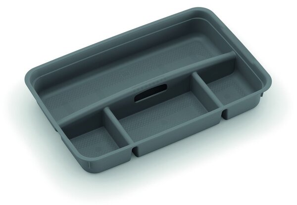 Сив пластмасов разделител за кутия за съхранение 54,5x36x8,5 cm K Latch Box – KIS