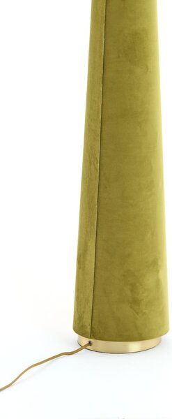 Зелена подова лампа с текстилен абажур (височина 168 cm) Devia – Light & Living