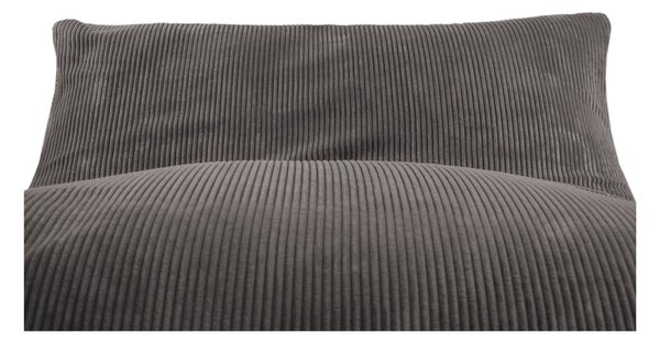 Тъмнокафяв пуф от рипсено кадифе Sofa Lounge – SLOWDOWN
