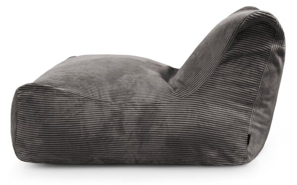 Тъмнокафяв пуф от рипсено кадифе Sofa Lounge – SLOWDOWN