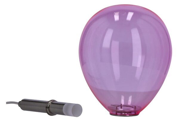 Лилаво LED висящо осветително тяло със стъклен абажур Lukka – Candellux Lighting