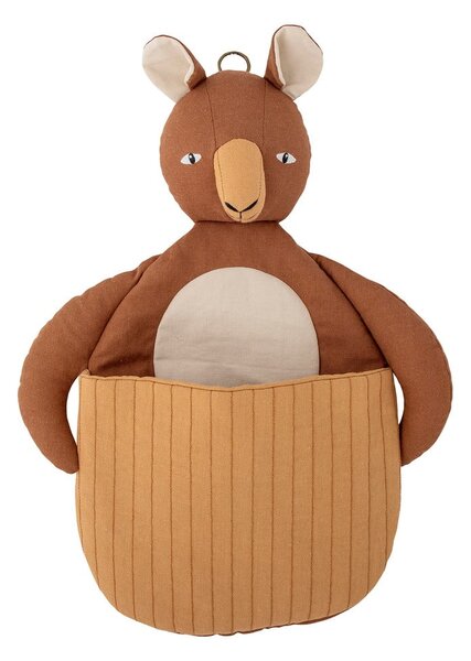 Кафява текстилна детска кошница за играчки 46x7,5x33 cm Toto – Bloomingville Mini