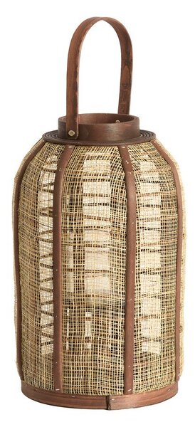 Дървен/текстилен фенер (височина 34,5 cm) Serein – Light & Living