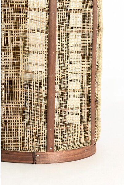Дървен/текстилен фенер (височина 34,5 cm) Serein – Light & Living