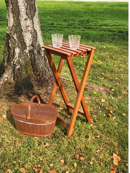 Градинска маса за съхранение от масивен евкалипт 27x29 cm Yakima – Garden Pleasure