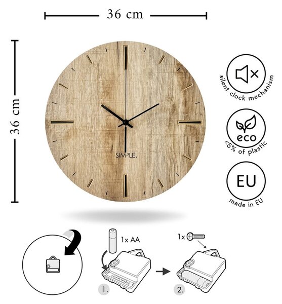 Стенен часовник ø 36 cm Adam – Styler