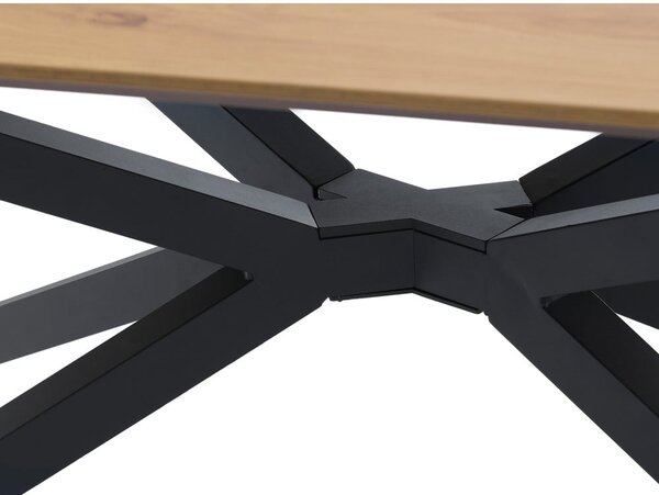 Трапезна маса с дъбов плот 100x200 cm Cesura – Unique Furniture
