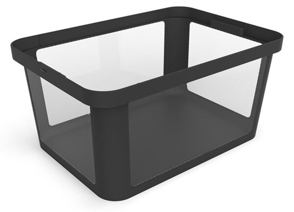 Черна пластмасова кутия за съхранение 55,5x39x26,5 cm Albris – Rotho