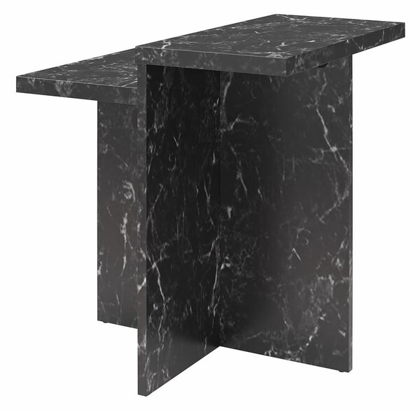 Черна масичка за кафе от декор от мрамор 56x56 cm Brielle – CosmoLiving by Cosmopolitan