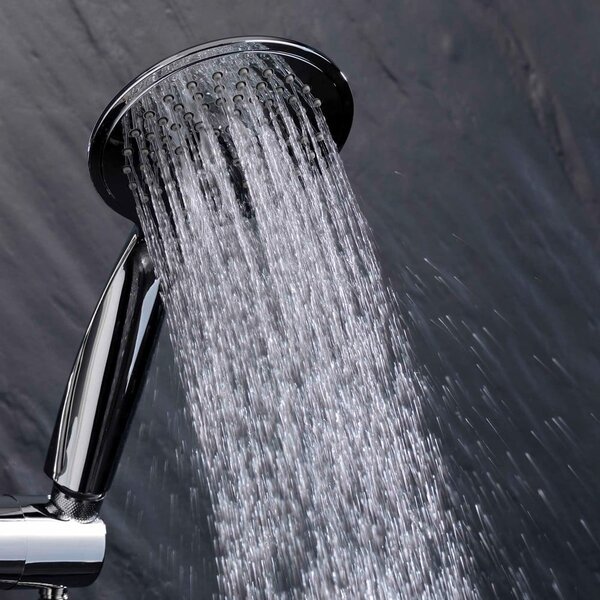 Пластмасов душ комплект от в матово сребрист цвят с ръчен душ 70 cm Hydro – douceur d'intérieur