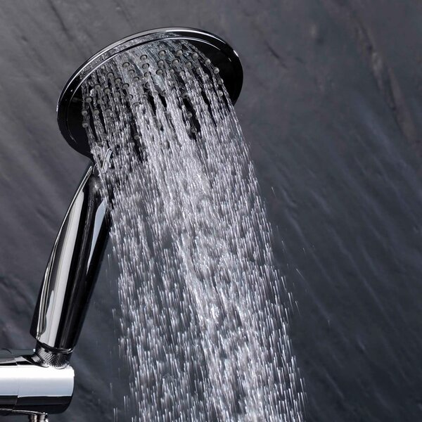 Пластмасов душ комплект от в матово сребрист цвят с ръчен душ 70 cm Hydro – douceur d'intérieur