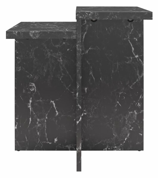 Черна масичка за кафе от декор от мрамор 56x56 cm Brielle – CosmoLiving by Cosmopolitan