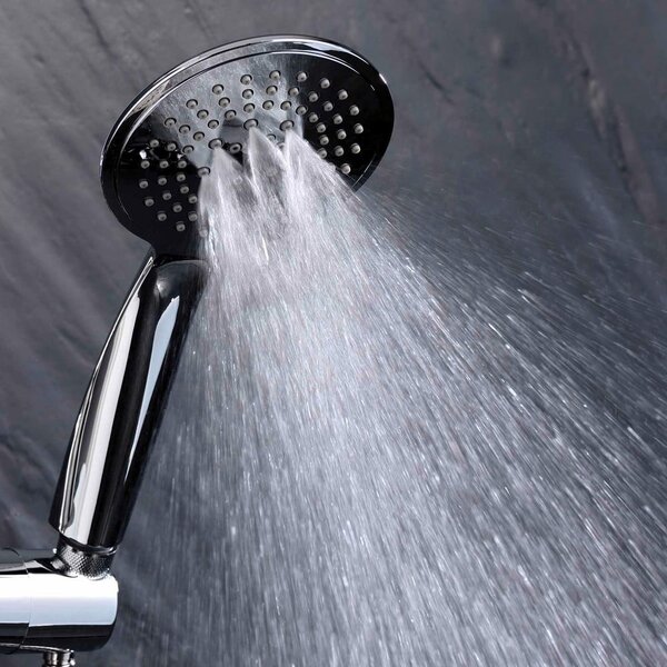 Пластмасов душ комплект от в матово сребрист цвят с ръчен душ 70 cm Hydro – douceur d'intérieur