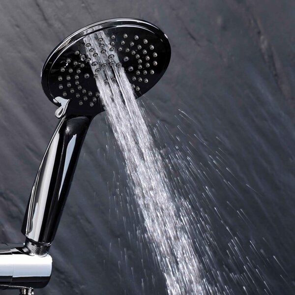 Пластмасов душ комплект от в матово сребрист цвят с ръчен душ 70 cm Hydro – douceur d'intérieur
