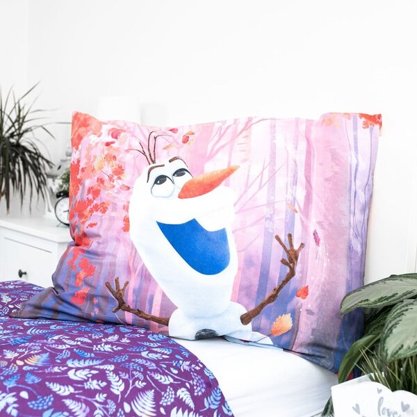 Единично памучно детско спално бельо 140x200 cm Frozen "Sister Purple" – Jerry Fabrics
