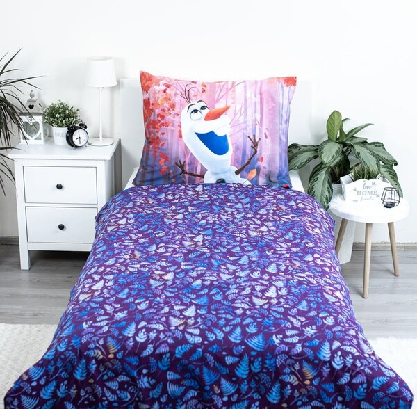 Единично памучно детско спално бельо 140x200 cm Frozen "Sister Purple" – Jerry Fabrics