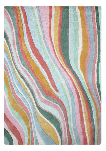 Ръчно изработен вълнен килим 160x230 cm Abstract Flow – Flair Rugs