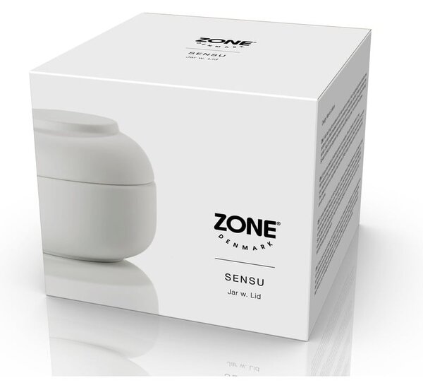 Бял каменина органайзер за баня за памучни тампони Sensu – Zone
