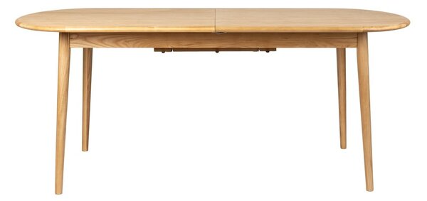 Сгъваема трапезна маса с допълнителна плоча с дъбов плот 90x180 cm Twist – Zuiver