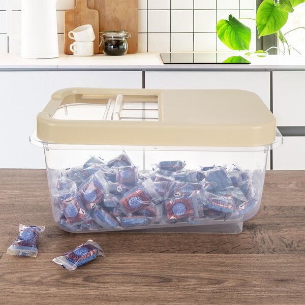 Пластмасова кутия за съхранение с капак 35x20x18 cm Slop – Orion