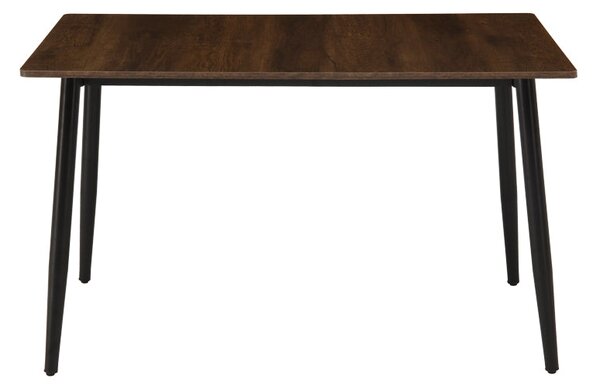 Маса LOZA орех mdf с черен метален крак 120x70x73см