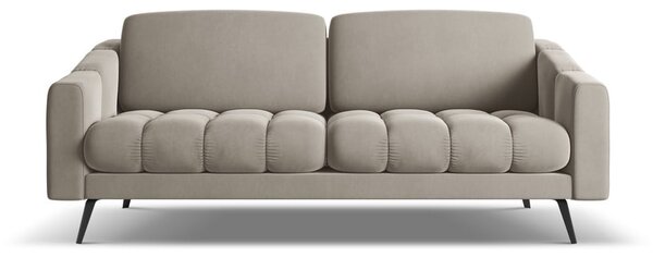 Бежов кадифен диван 202 cm Nalu – Makamii