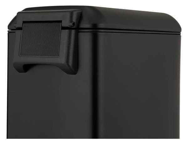 Матово черно стоманено кошче за боклук с педал 12 l Design – Wenko