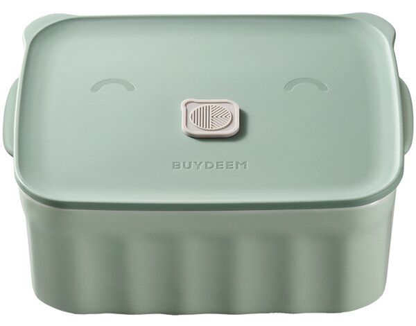 Керамична кутия за храна Buydeem CT1006-CG, 810 мл, 17х20.5 см, До 230°C, Съвместима с фурна и микровълнова, Зелен