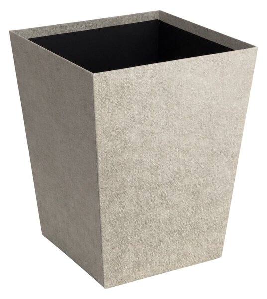 Бежово офис кошче за боклук Sofia Canvas Paper Laminate – Bigso