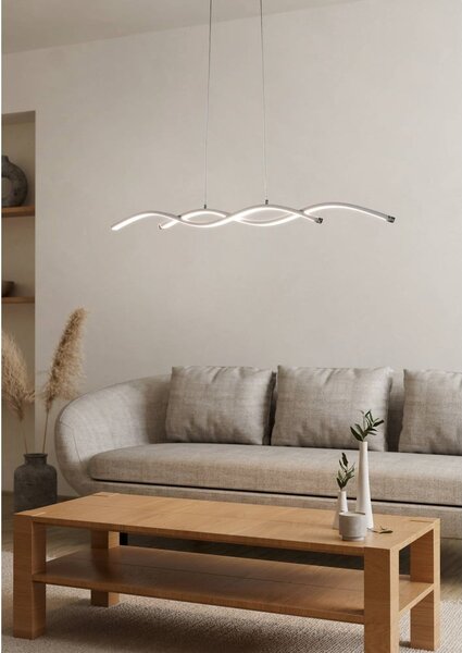 LED висящо осветително тяло в сребрист цвят LASANA 2 – EGLO