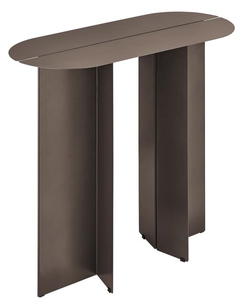 Кафява стоманена конзолна маса 35x80 cm Oru – Blomus