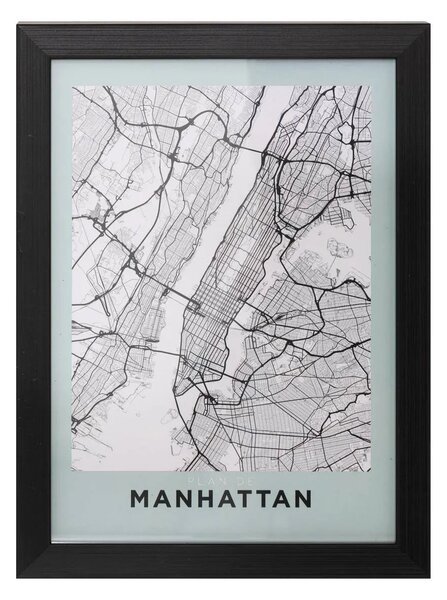Постер с рамка atmosphera Manhattan, 18x24 см, С дисплей