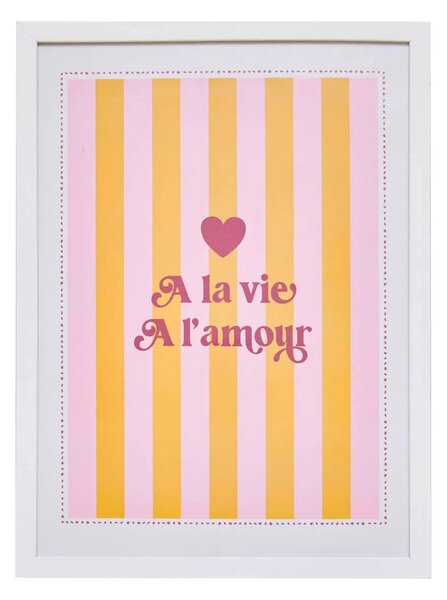 Постер с рамка atmosphera Amour Chéri, 30x40 см