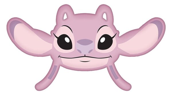 Детска възглавница от флийс 41x32 cm Lilo and Stitch "Angel Pink" – Jerry Fabrics