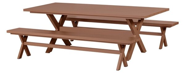 Алуминиева градинска маса за хранене 100x220 cm Delta – Exotan