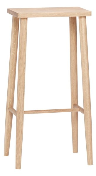 Бар стол от масивен дъб в естествен цвят (височина на седалката 72 cm) Folk – Hübsch