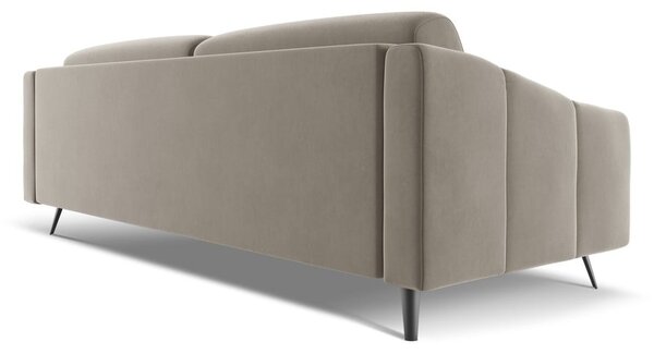 Бежов кадифен диван 238 cm Nalu – Makamii
