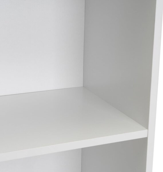 Бяла библиотека 30x106x24 cm Cube – Casa Selección