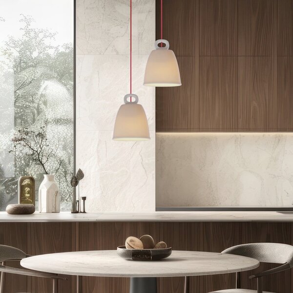 Бял детски полилей с керамичен абажур Sewilla – Candellux Lighting