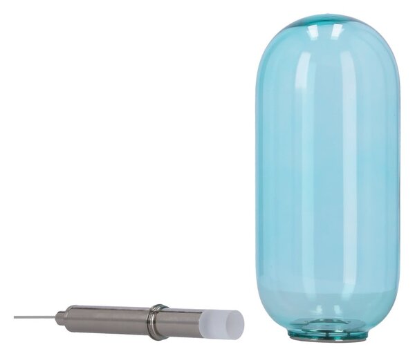 Синьо LED висящо осветително тяло със стъклен абажур ø 13 cm Fiuggi – Candellux Lighting