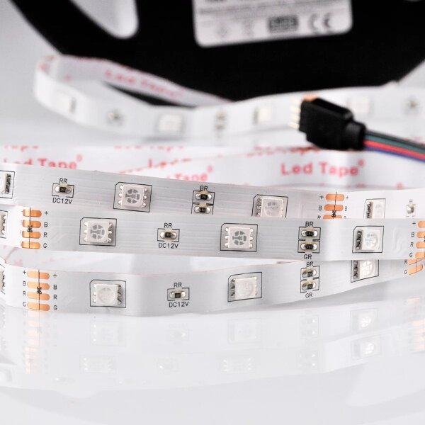 LED RGB Димируема лента 5 м LED/18W/12V IP20 + д.у