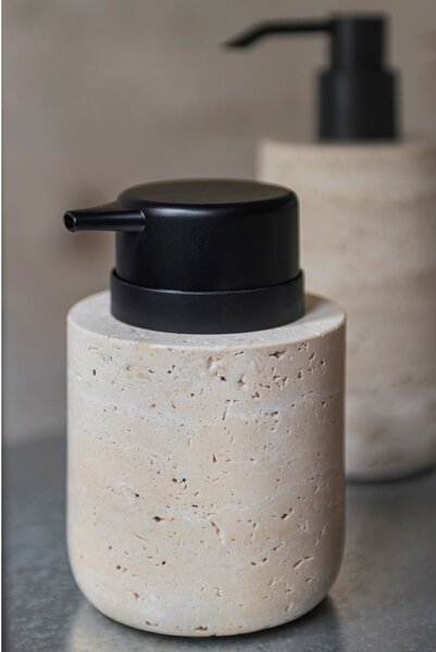 Бежов каменен диспенсер за сапун 250 ml Travertine – Mette Ditmer Denmark