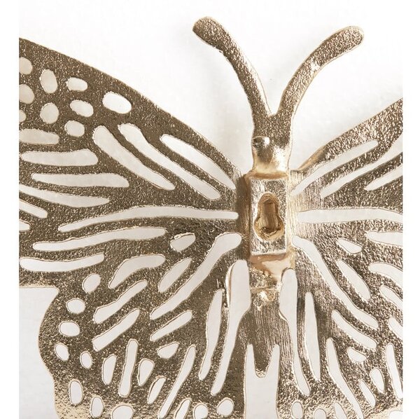 Метална декорация за стена 26x16 cm Butterfly – Light & Living