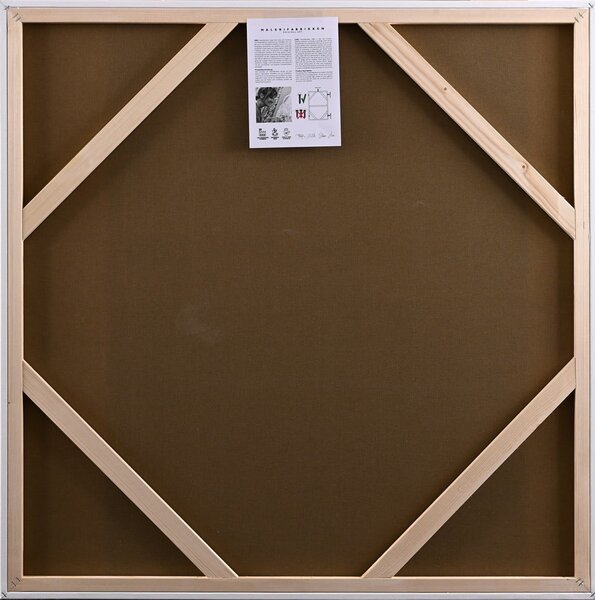 Картина с ръчно изрисувани елементи 102x102 cm Confidential Green – Malerifabrikken