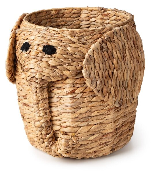 Детска кошница за играчки от воден зюмбюл естествена ø 30x35 cm Elephant – Compactor